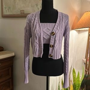 Lilac sweater set 💜